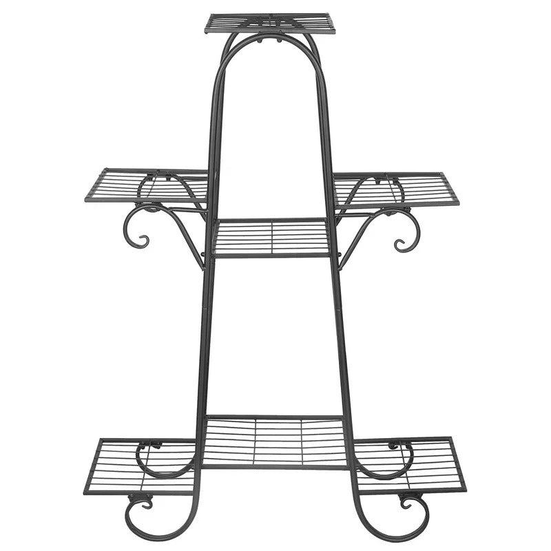 5 Tier Plant Stand Pot Iron Rack for Patio Garden - Image 5