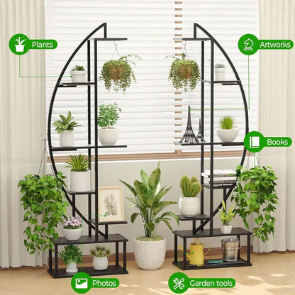 7 Tier Plant Stand With 6 Built in Grow Lights Shelving Rack - Image 4