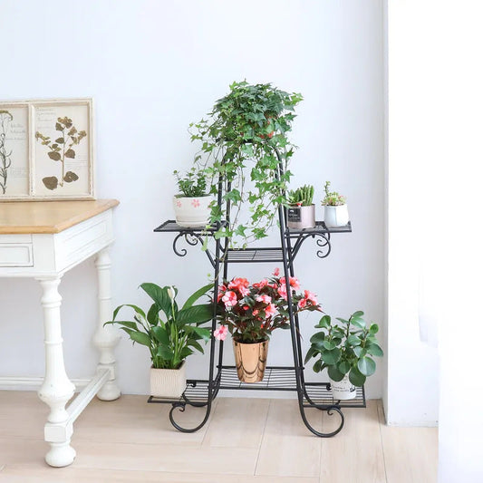 7 Tier Plant Stand Large Outdoor Multilayer Potted Planters Display - Image 1