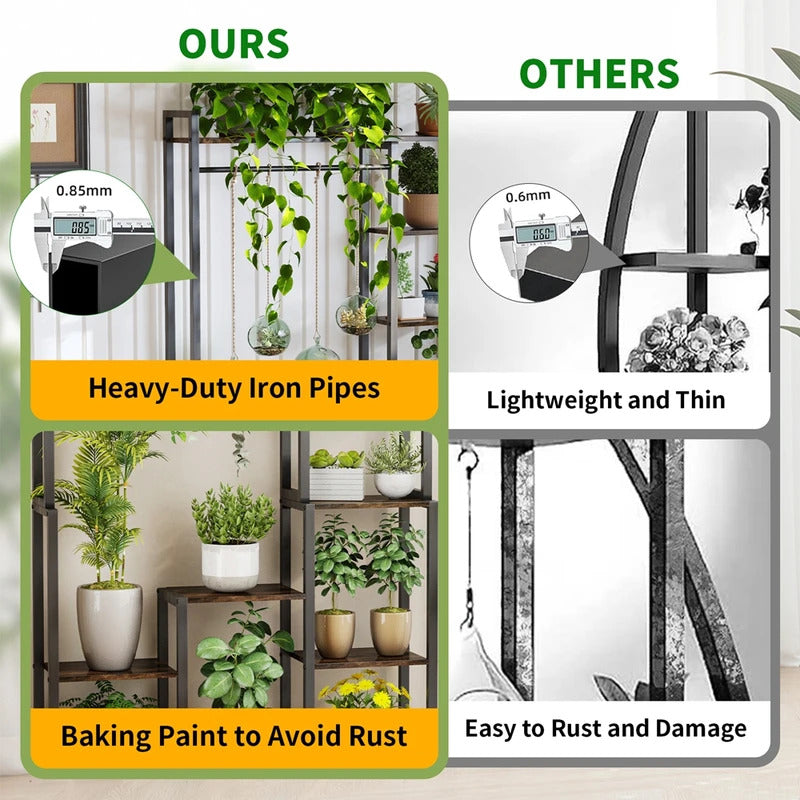 7 Tier Plant Stand Ladder Plant Rack Storage Shelf - Image 3
