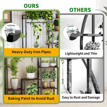 7 Tier Plant Stand Ladder Plant Rack Storage Shelf - Image 3