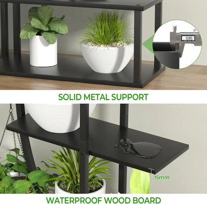 7 Tier Plant Stand With 6 Built in Grow Lights Shelving Rack - Image 3