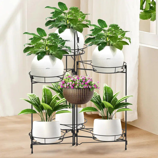 6 Tier Plant Stand Heavy Duty Metal Plant Stand with 6 Tiers - Image 1