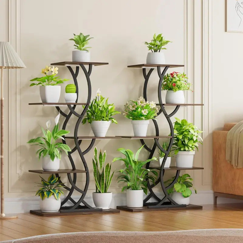 5 Tier Plant Stand Curved Display Stand With lighting - Image 6