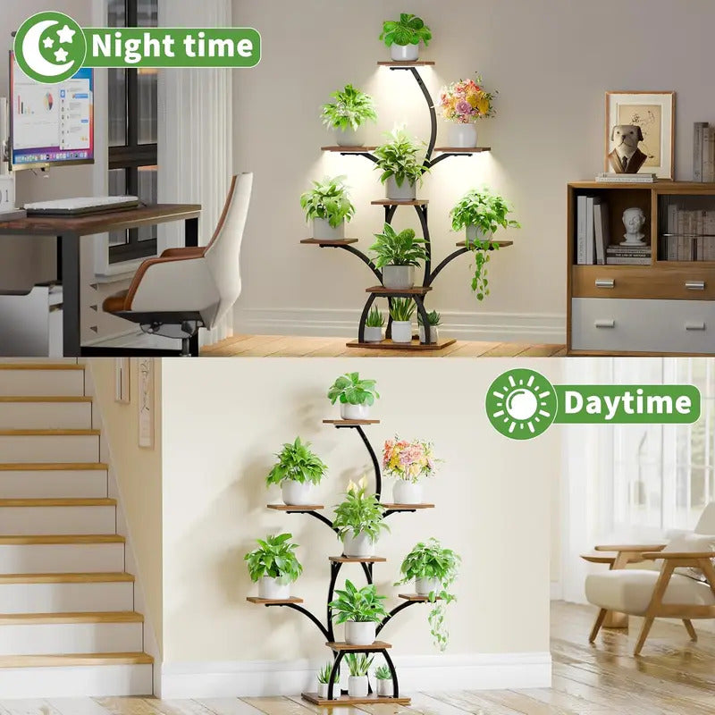 6 Tier Plant Stand 50" Corner Display Rack for Living Room - Image 2