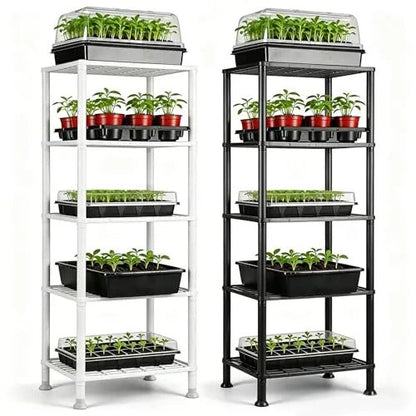 5 Tier Plant Stand Plastic Plant Stand With Ventilated Mesh - Image 2