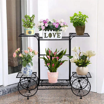 6 Tier Plant Stand Large Metal Plant Stand Indoor 6 Tier Garden - Image 2