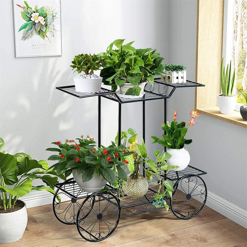 6 Tier Plant Stand Large Metal Plant Stand Indoor 6 Tier Garden - Image 1