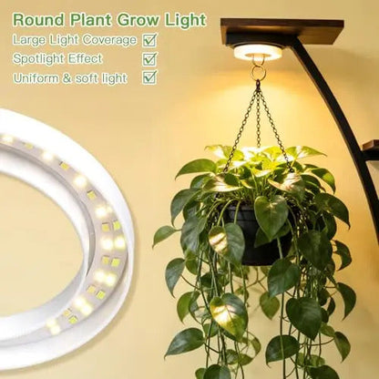 7 Tier Plant Stand With LED Grow Lights Corner Shelf - Image 4