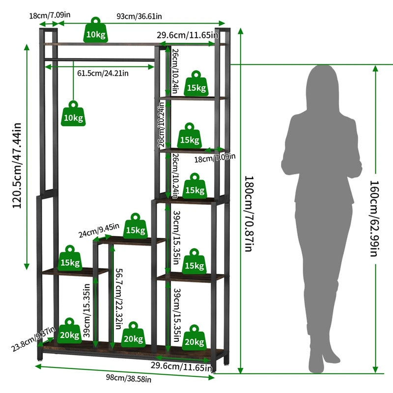 7 Tier Plant Stand Ladder Plant Rack Storage Shelf - Image 2