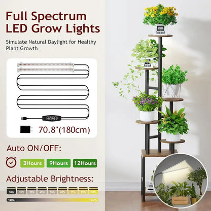 6 Tier Plant Stand Space Saving Indoor Garden Shelf - Image 4