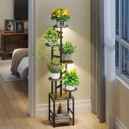 6 Tier Plant Stand Space Saving Indoor Garden Shelf - Image 1