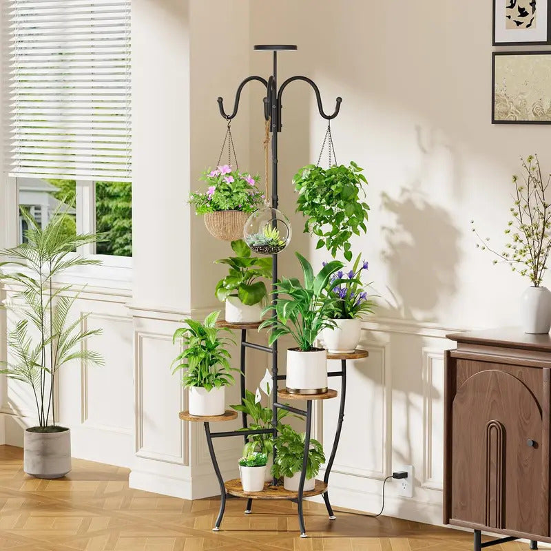 5 Tier Plant Stand 72 Tall Plant Stand with Grow Light - Image 4