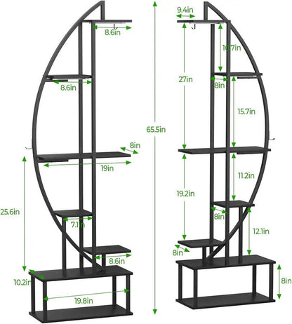 7 Tier Plant Stand With 6 Built in Grow Lights Shelving Rack - Image 6