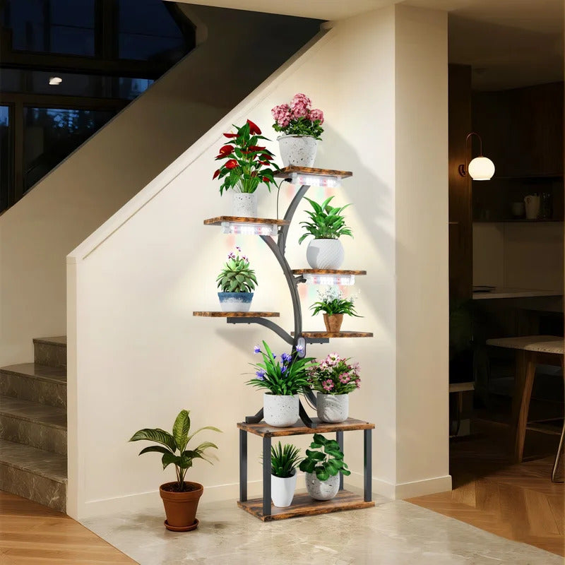7 Tier Tree Shaped Plant Stand for Patio