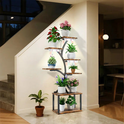 7 Tier Tree Shaped Plant Stand for Patio