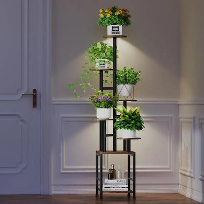 6 Tier Plant Stand Space Saving Indoor Garden Shelf - Image 5