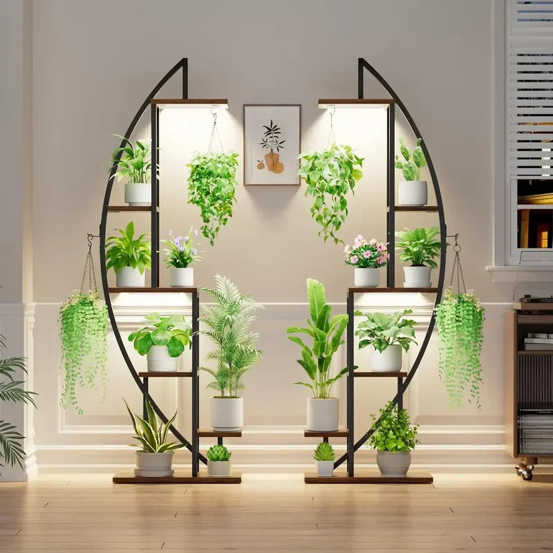 6 Tier Plant Stand  for Indoor Plants Multiple Half Moon Plan - Image 2