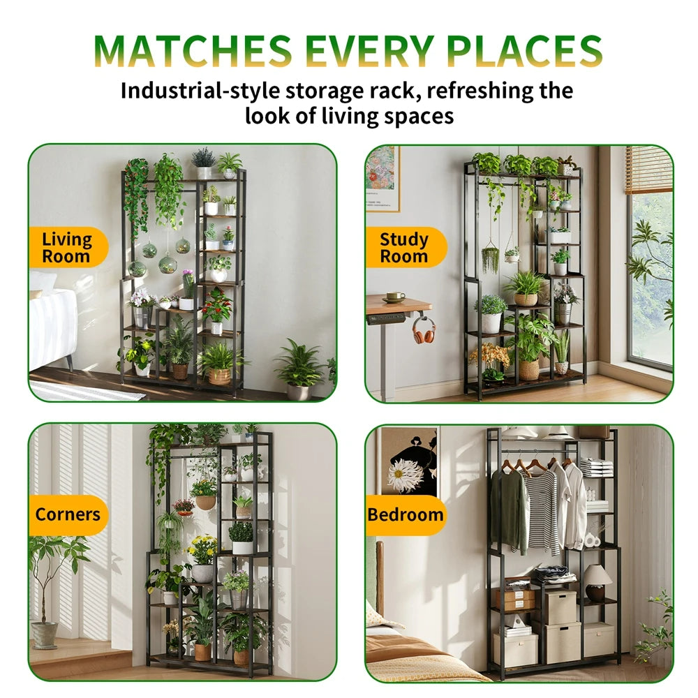 7 Tier Plant Stand Ladder Plant Rack Storage Shelf - Image 10