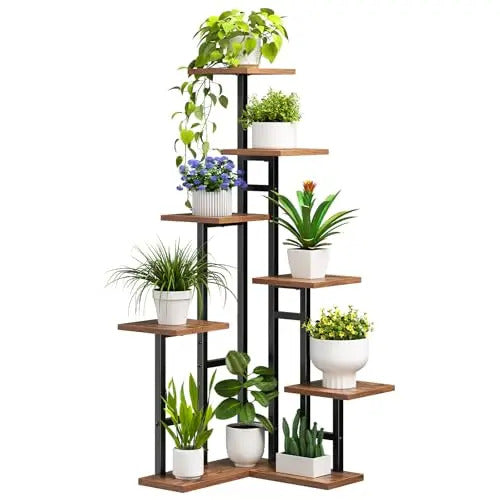7 Tier Plant Stand With 6 Modular Wire Cubes Indoor Plant - Image 3