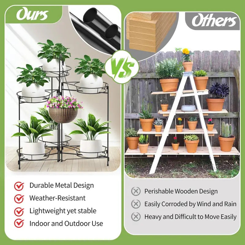 6 Tier Plant Stand Heavy Duty Metal Plant Stand with 6 Tiers - Image 4