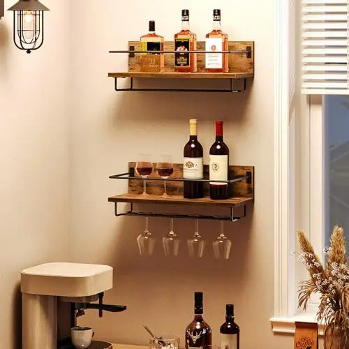 7 Tier Plant Stand With Grow Light And Wall Mounted Wine Rack - Image 4